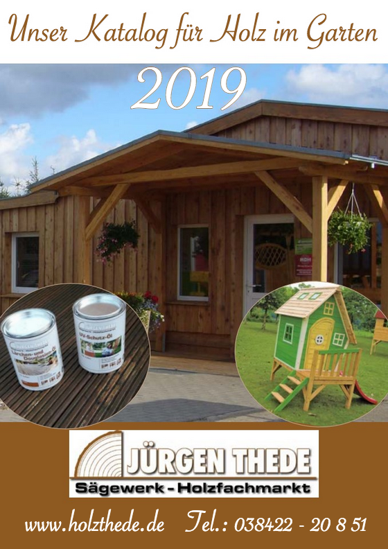 Katalog Thede 2019: Garten, Terrassen, Gartenmöbel
